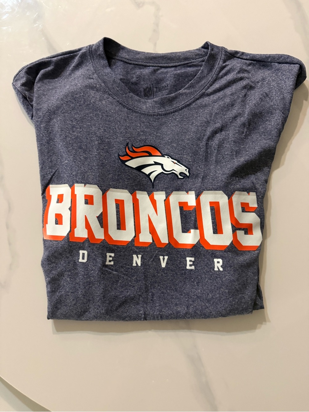 Denver Broncos men Navy Graphic Tee